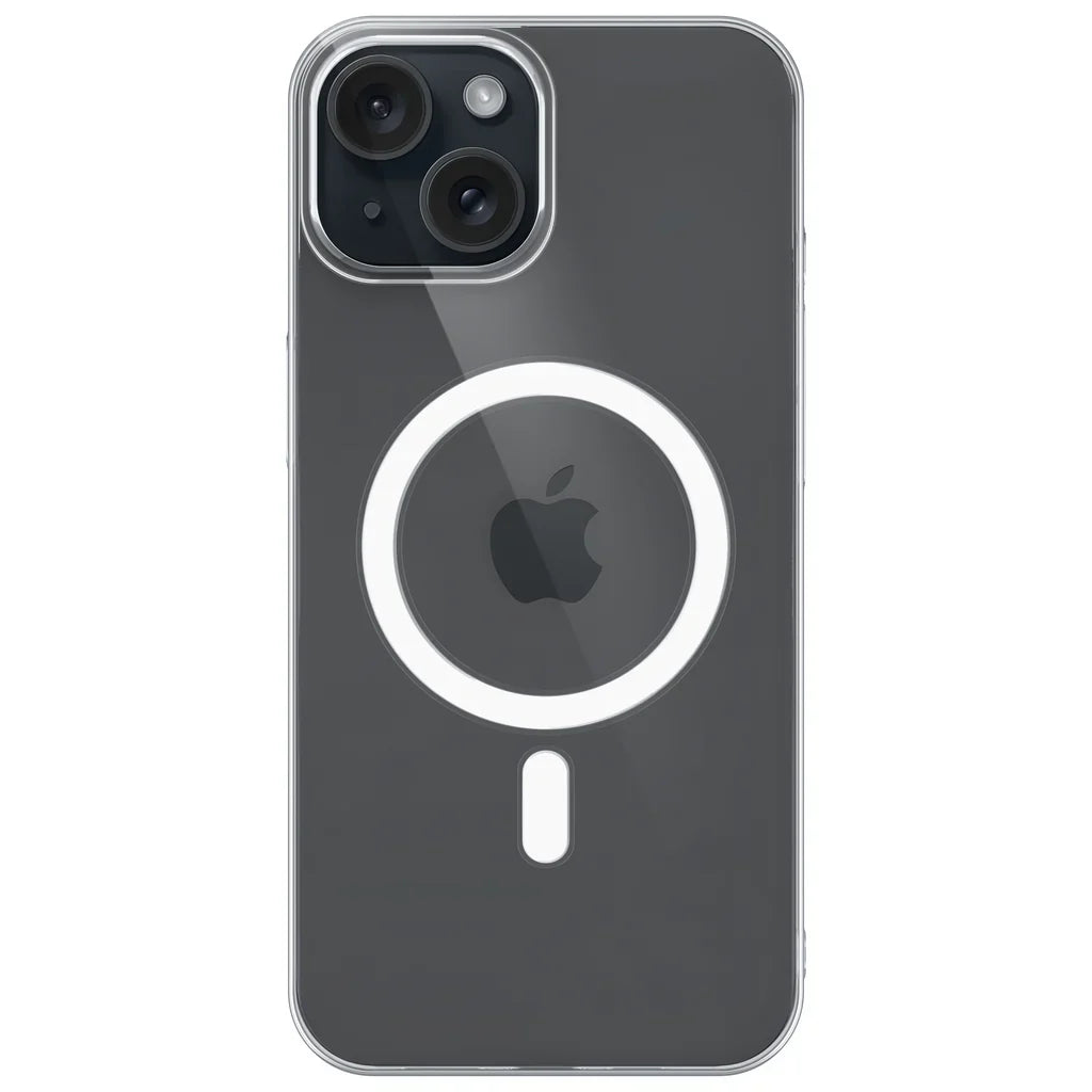 Phone case with Apple logo on a white background- iPhone 15