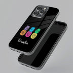 Colorful Pineapple Glass Case Cover For iQOO - ShopOnCliQ