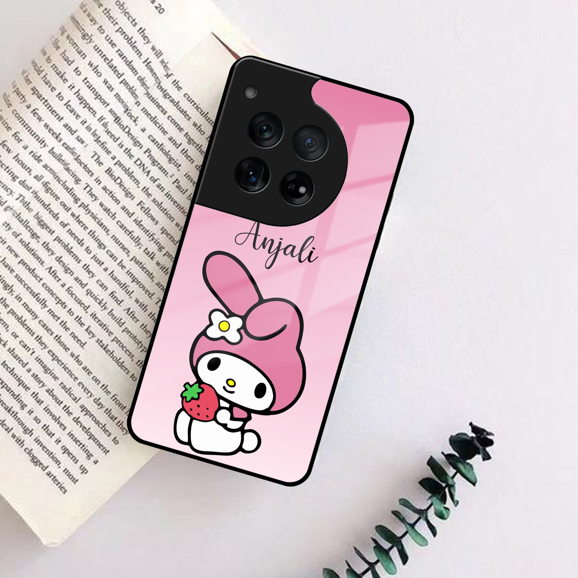 Pink Bunny Glass Case Cover For OnePlus ShopOnCliQ