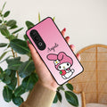 Pink Bunny Glass Case Cover For OnePlus - ShopOnCliQ