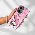 Pink Bunny Glass Case Cover For Realme/Narzo - ShopOnCliQ