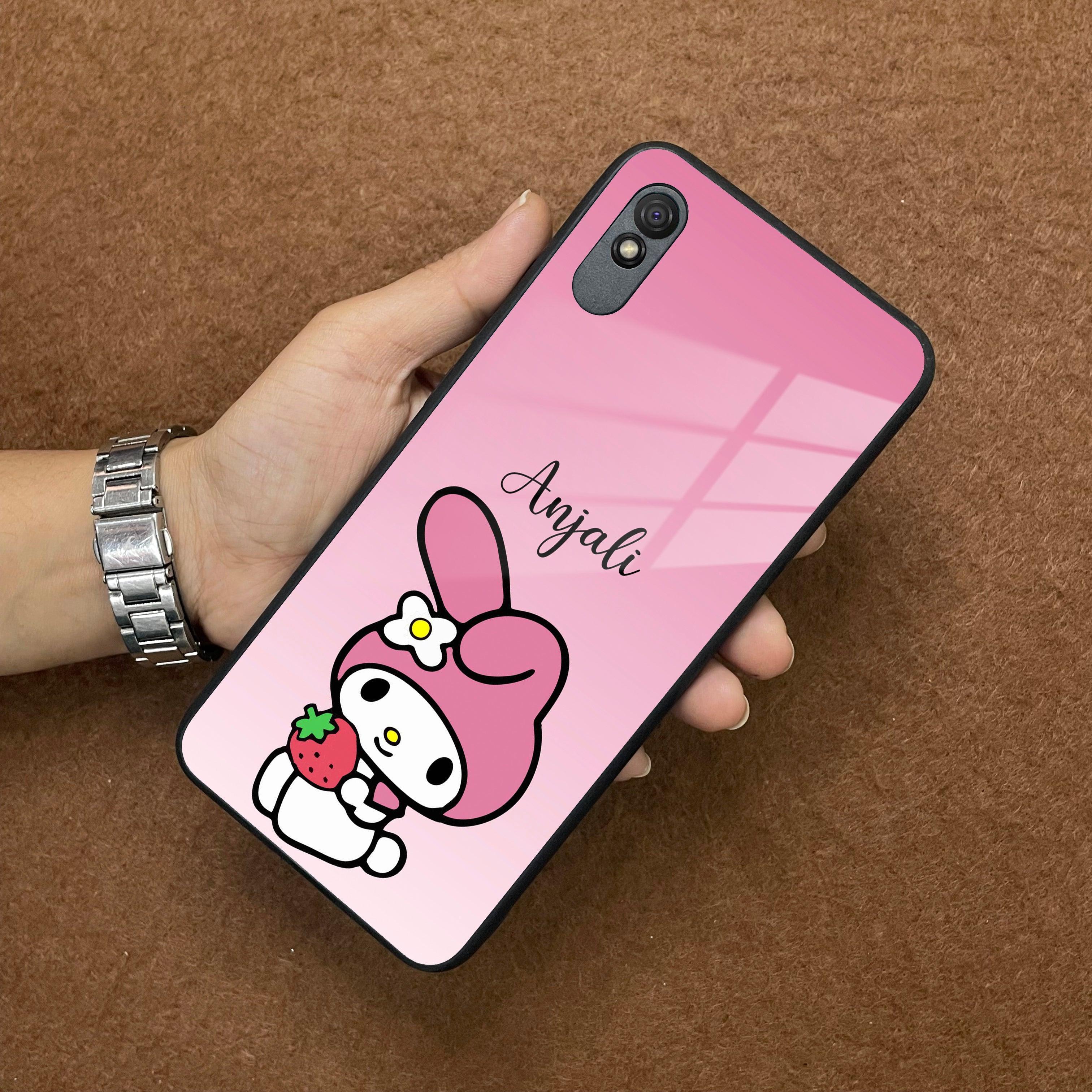 Pink Bunny Glass Case Cover For Redmi/Xiaomi - ShopOnCliQ