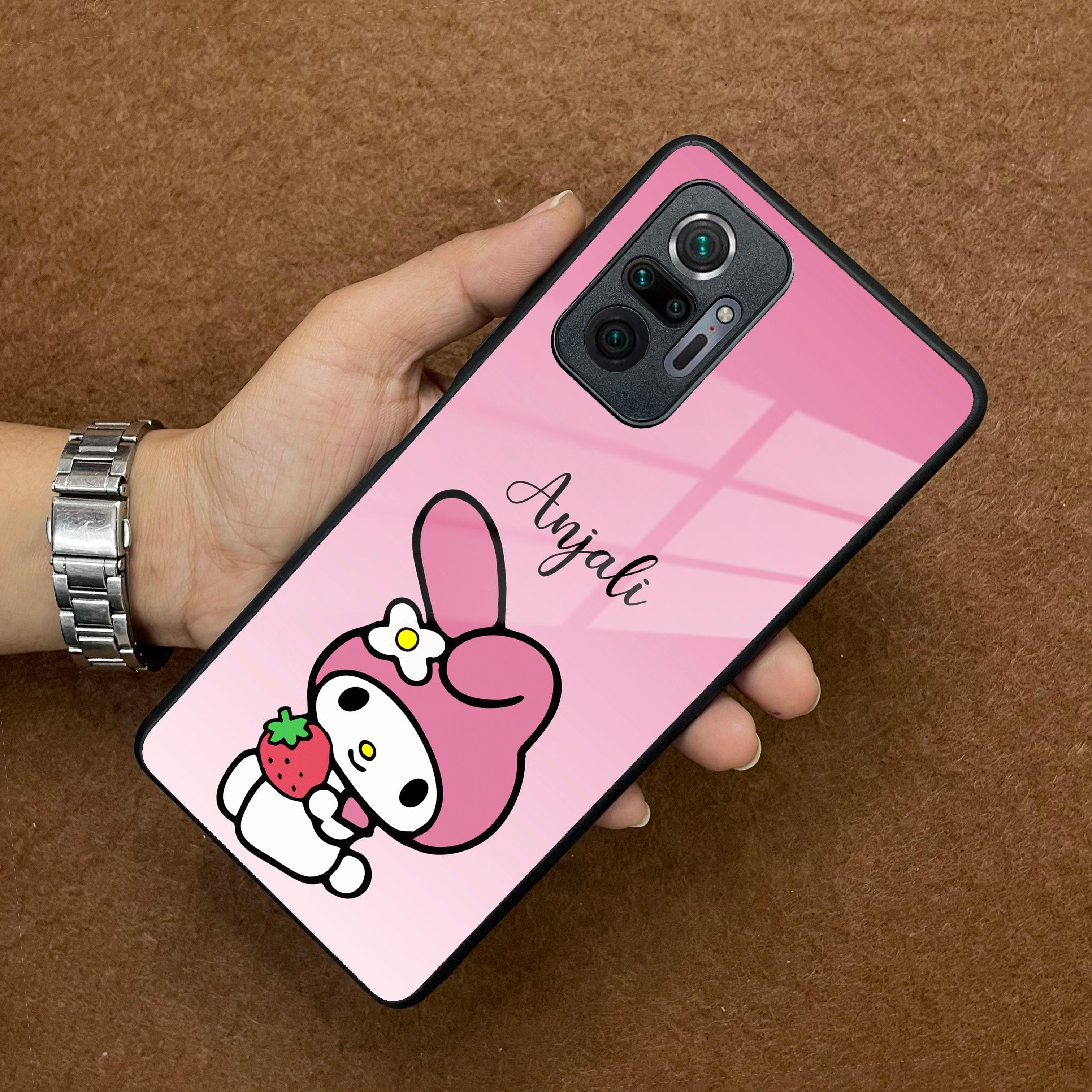 Pink Bunny Glass Case Cover For Redmi/Xiaomi - ShopOnCliQ