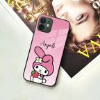 Pink Bunny Glass Case Cover For iPhone - ShopOnCliQ