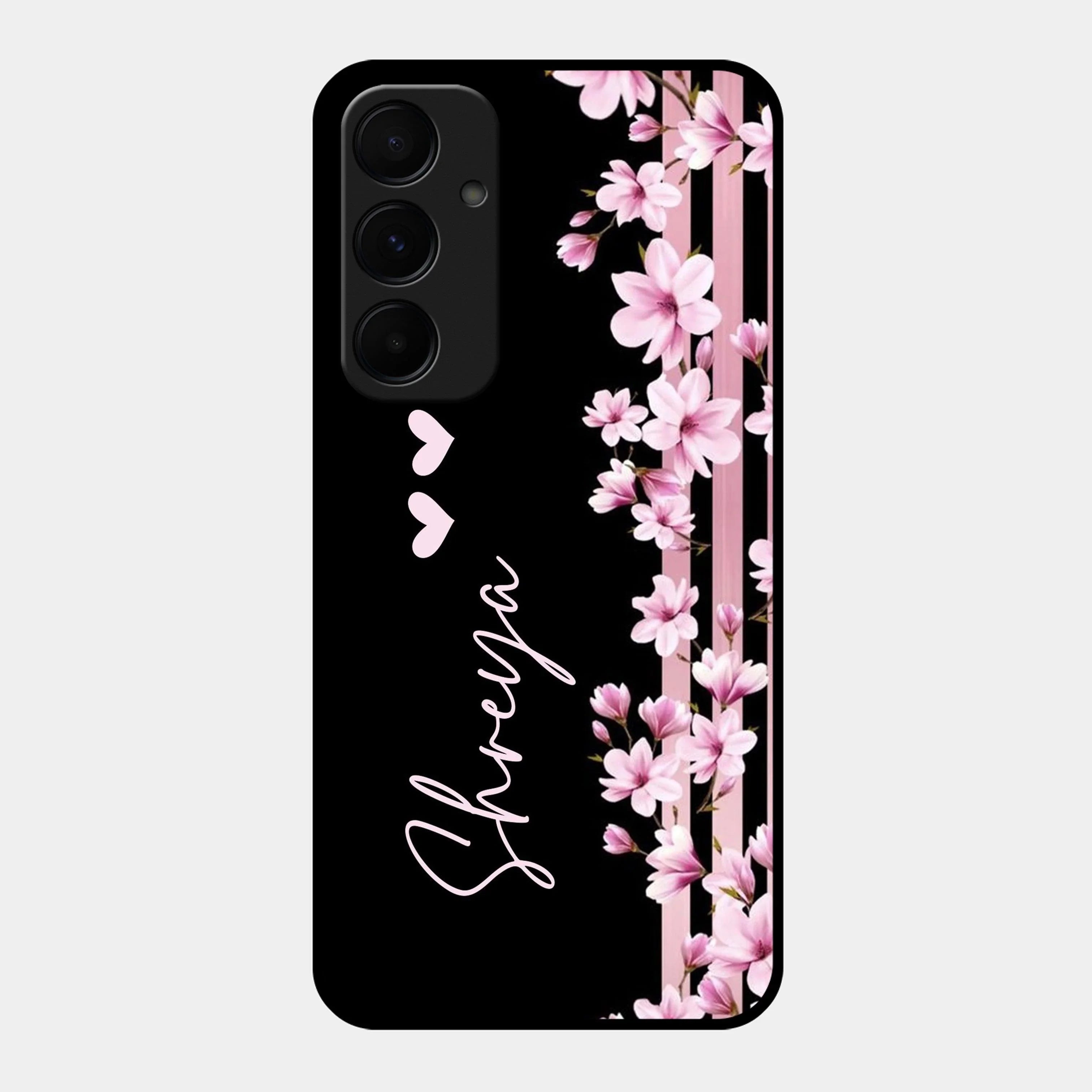 Pink Floral Glossy Metal Case Cover For Motorola - ShopOnCliQ