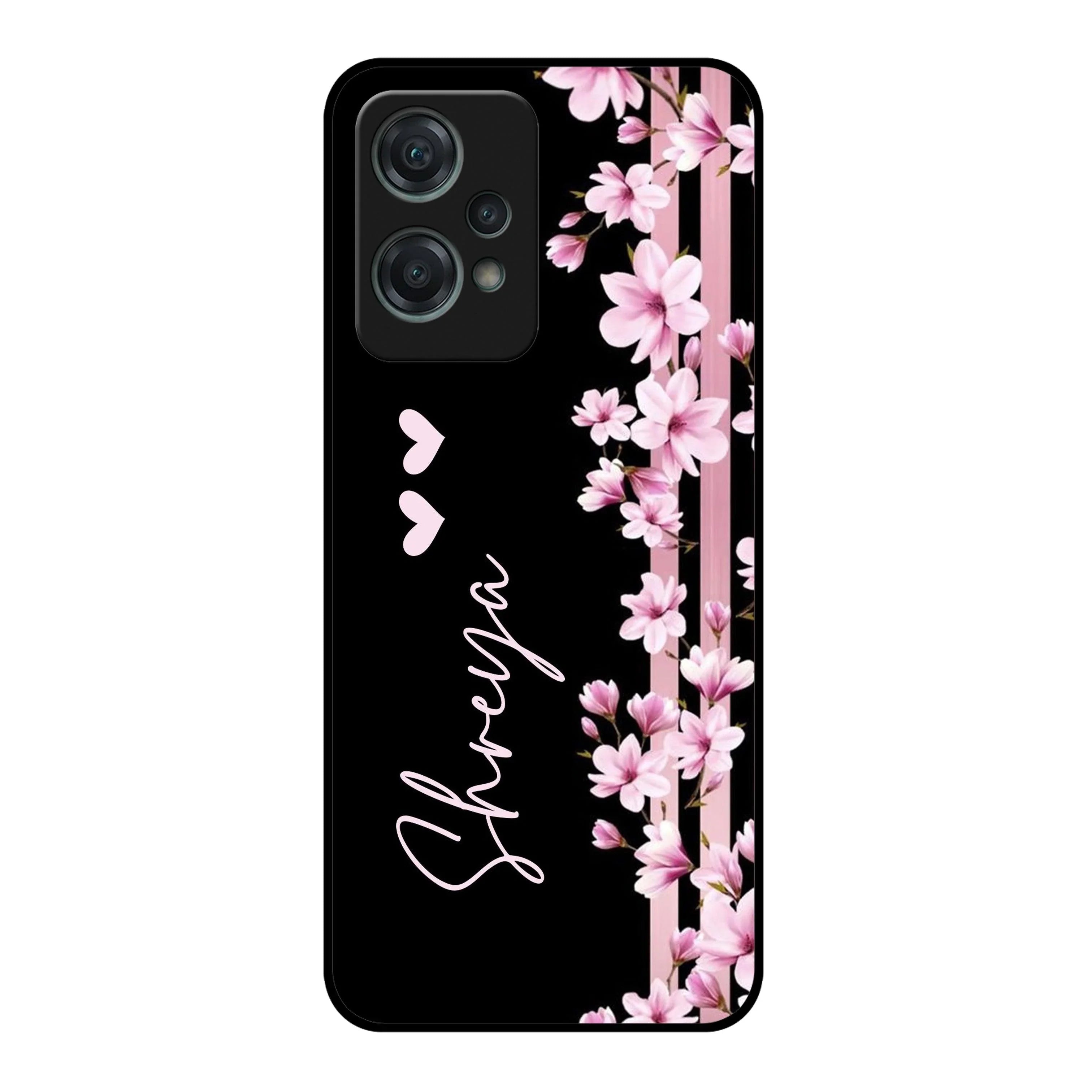Pink Floral Customize Metal Case Cover For Oneplus - ShopOnCliQ