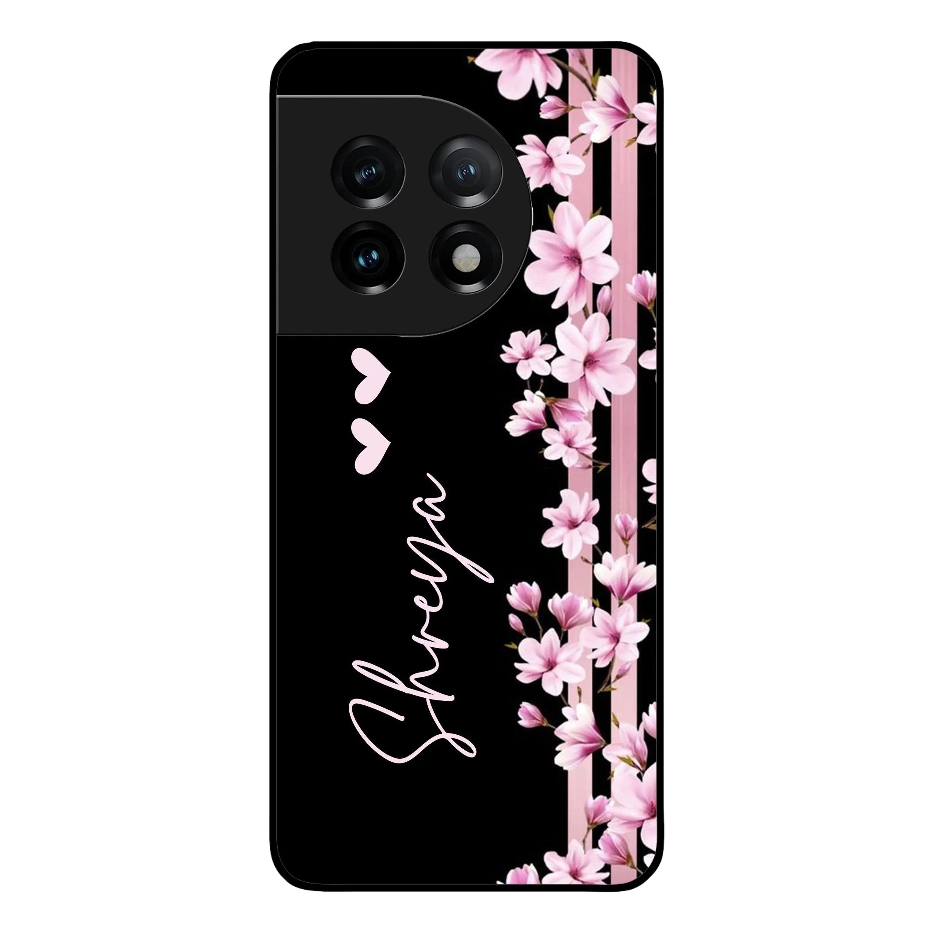 Pink Floral Customize Metal Case Cover For Oneplus - ShopOnCliQ