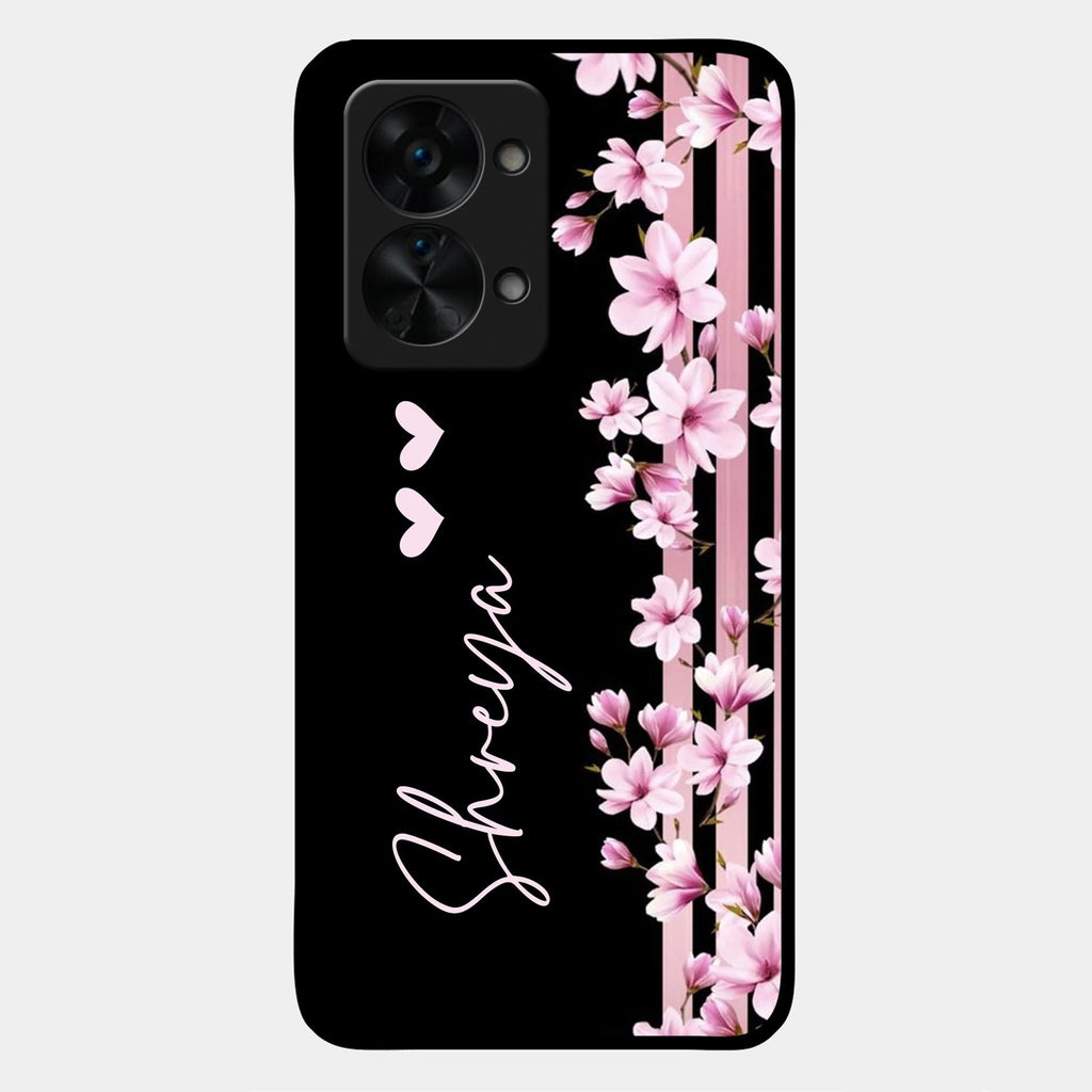 Pink Floral Customize Metal Case Cover For Oneplus - ShopOnCliQ