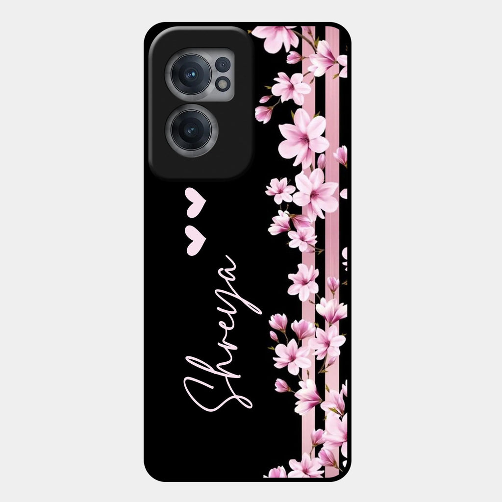 Pink Floral Customize Metal Case Cover For Oneplus - ShopOnCliQ