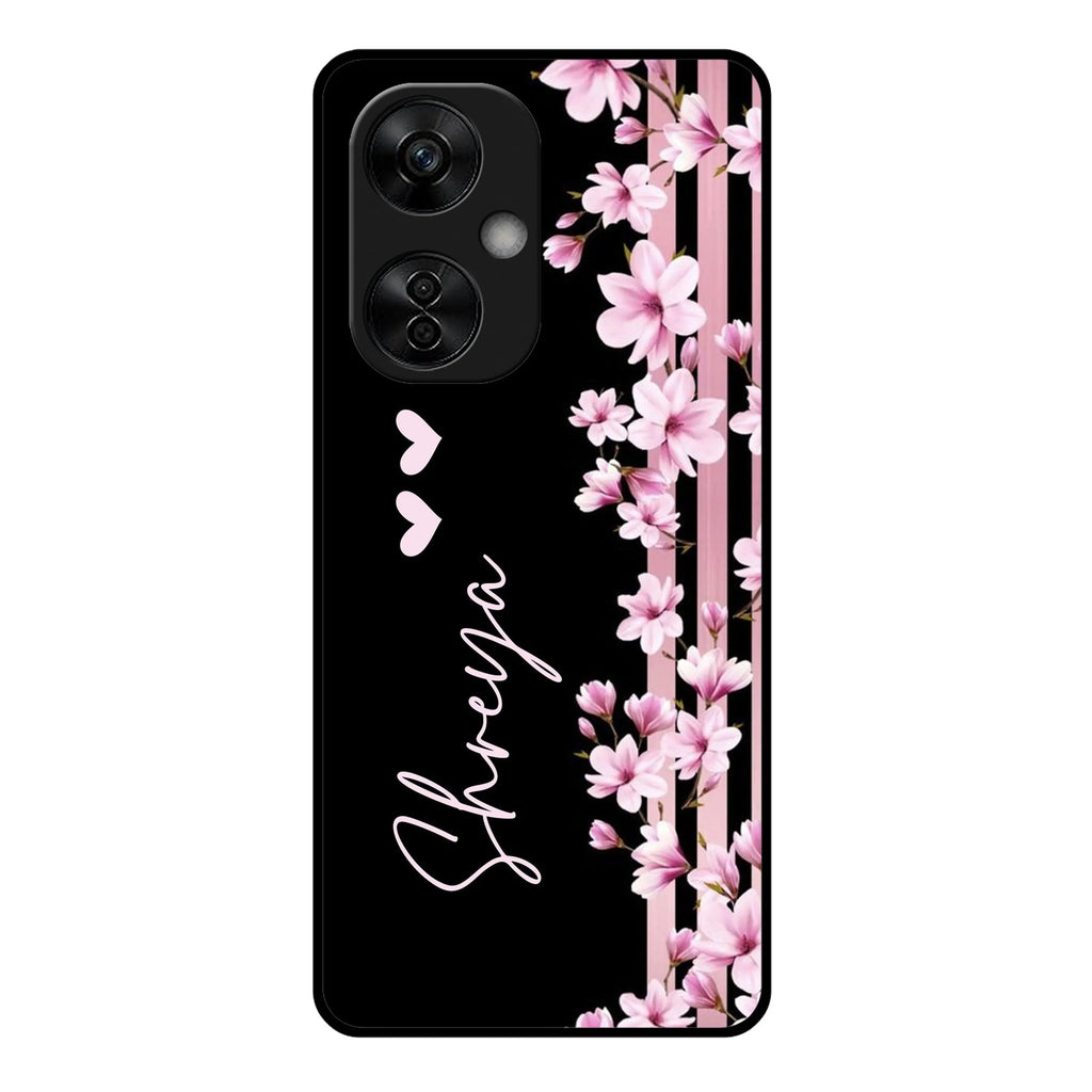 Pink Floral Customize Metal Case Cover For Oneplus - ShopOnCliQ