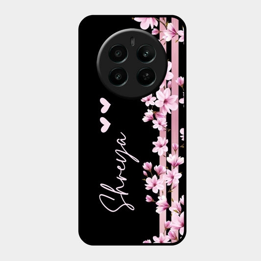 Pink Floral Glossy Metal Case Cover For Realme ShopOnCliQ