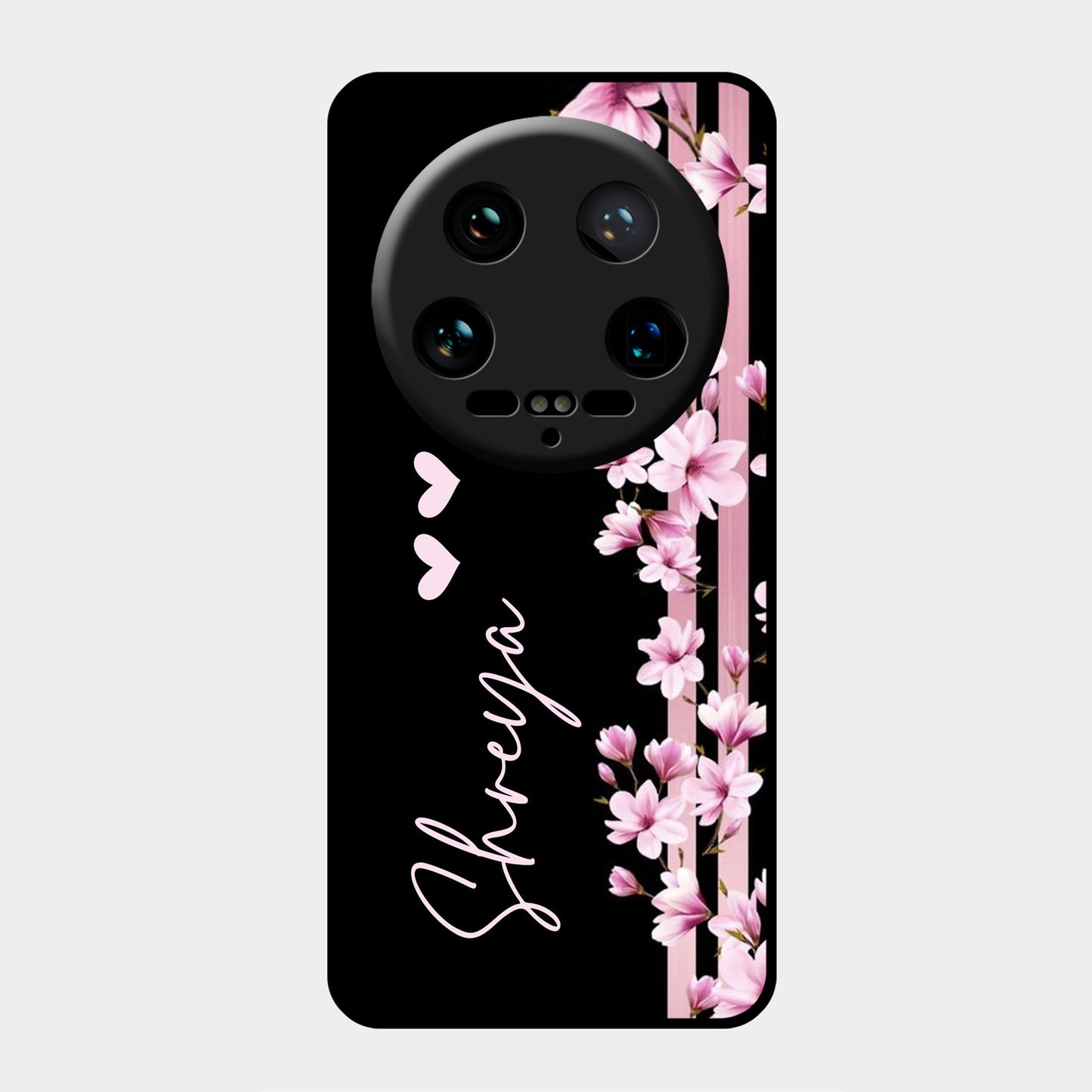 Pink Floral Glossy Metal Case Cover For Redmi ShopOnCliQ