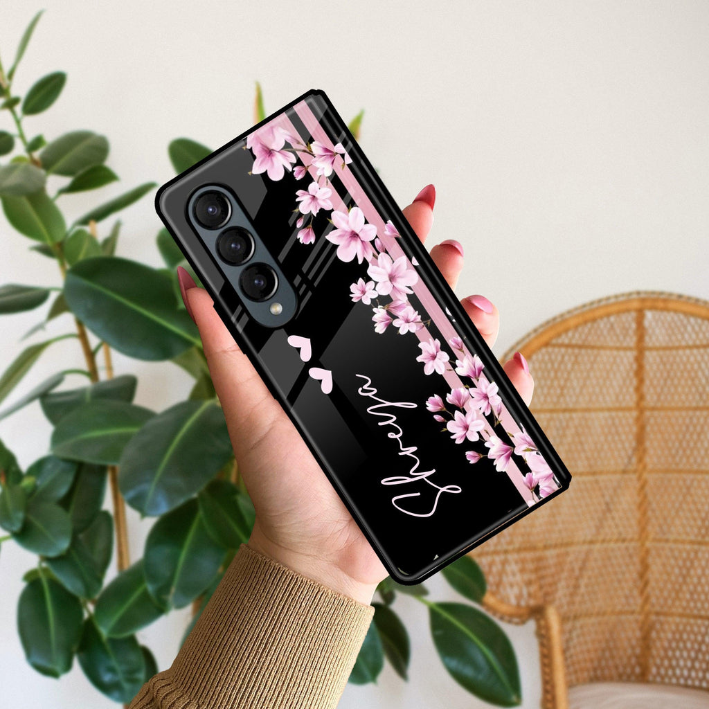 Pink Floral Customize Metal Case Cover For Samsung - ShopOnCliQ