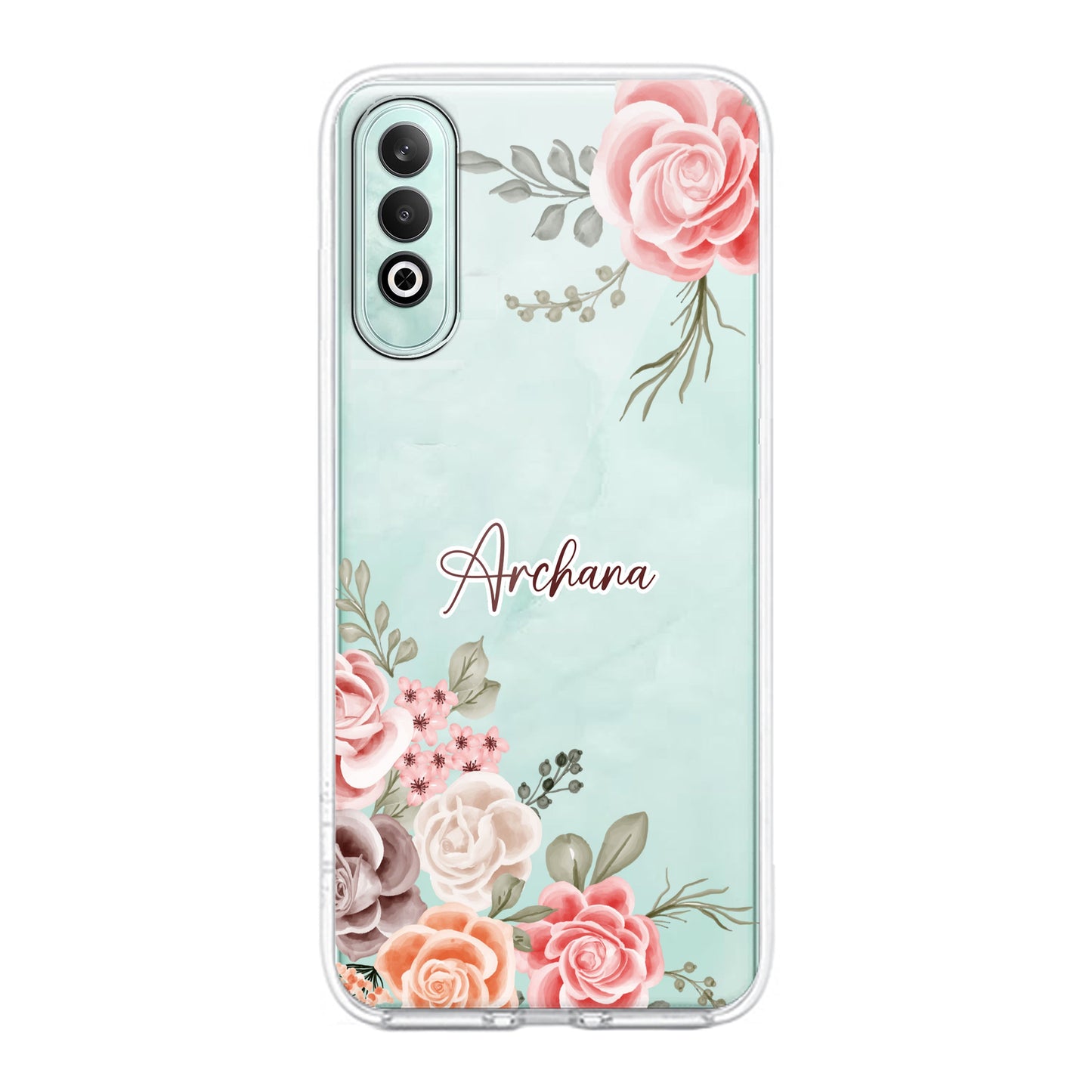 Pink Floral Transparent Silicon Case For OnePlus - ShopOnCliQ