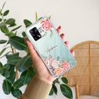 Pink Floral Anti Yellow Case For Oppo F19 / Oppo F19s