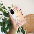 Pink Floral Anti Yellow Case For Oppo F19 Pro Plus