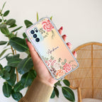 Pink Floral Anti Yellow Case For Oppo Reno 6 Pro 5G