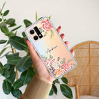 Pink Floral Anti Yellow Case For Oppo Reno 7 5G