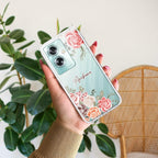 Pink Floral Anti Yellow Case For Oppo A79 5G