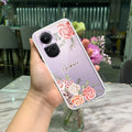 Pink Floral Anti Yellow Case For Oppo Reno 10 5G
