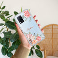 Pink Floral Anti Yelllow Case For Realme 8 5G / Realme 8s 5G / Realme 9 5G / Realme Narzo 30 5G