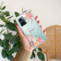 Pink Floral Anti Yelllow Case For Realme Narzo 50 5G