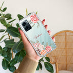 Pink Floral Anti Yelllow Case For Realme Narzo 50 5G