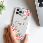 Pink Floral Transparent Silicon Case For Redmi/Xiaomi - ShopOnCliQ