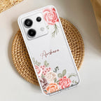 Pink Floral Transparent Silicon Case For Redmi/Xiaomi - ShopOnCliQ