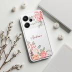 Pink Floral Transparent Silicon Case For Redmi/Xiaomi - ShopOnCliQ