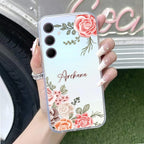 Pink Floral Anti Yellow Case For Samsung Galaxy M56 5G