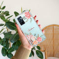 Pink Floral Transparent Silicon Case For Vivo Y75 4G