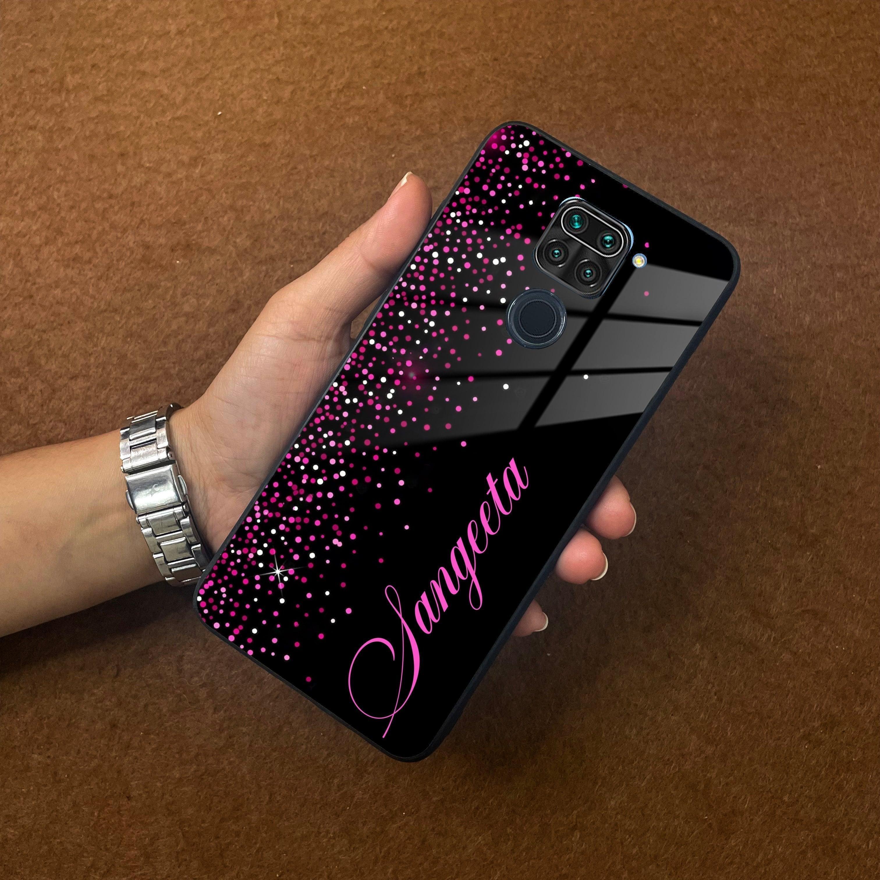 Pink Glitter Customize Glass Case Cover For Redmi/Xiaomi - ShopOnCliQ