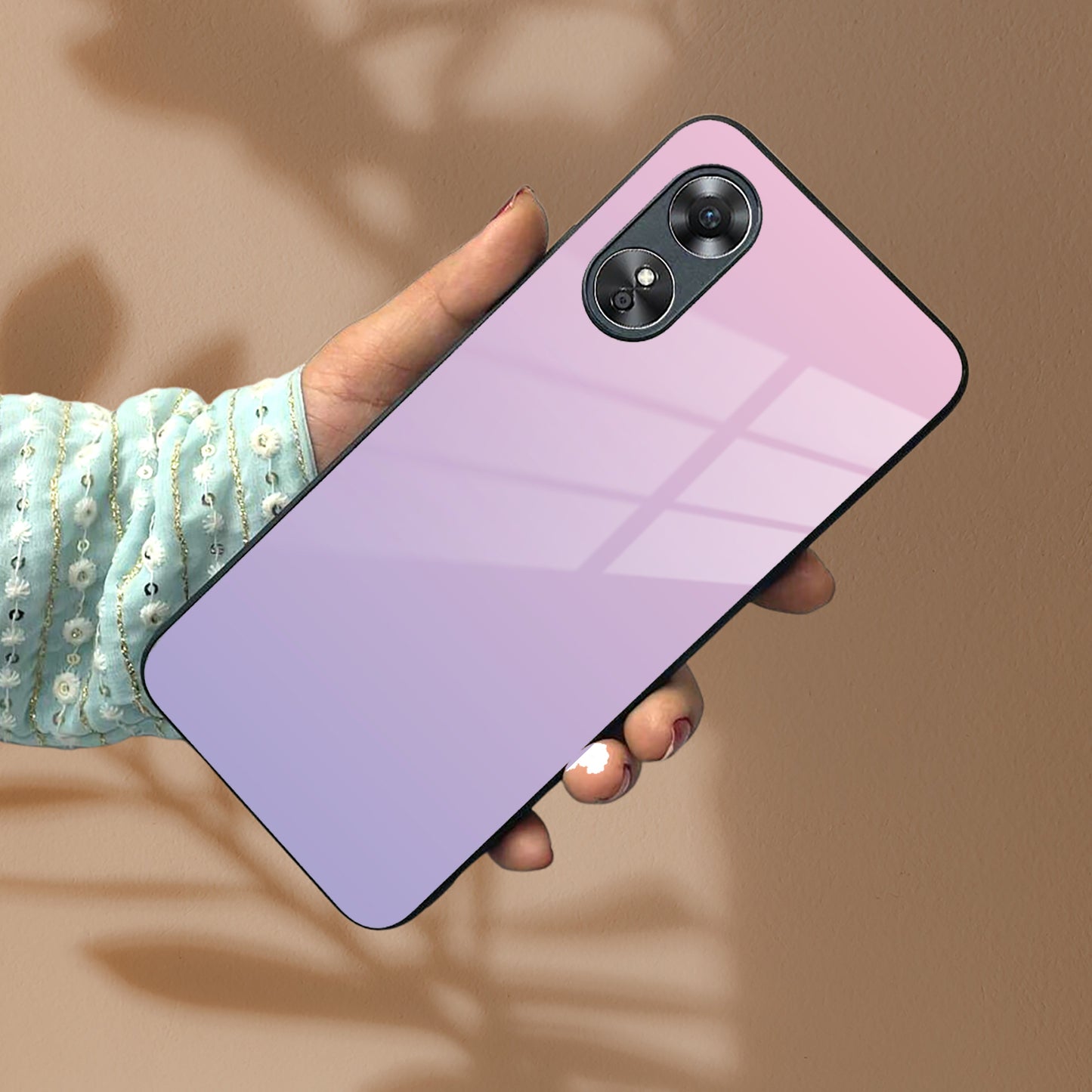 Pink Gradient Glass Case Cover For Oppo ShopOnCliQ