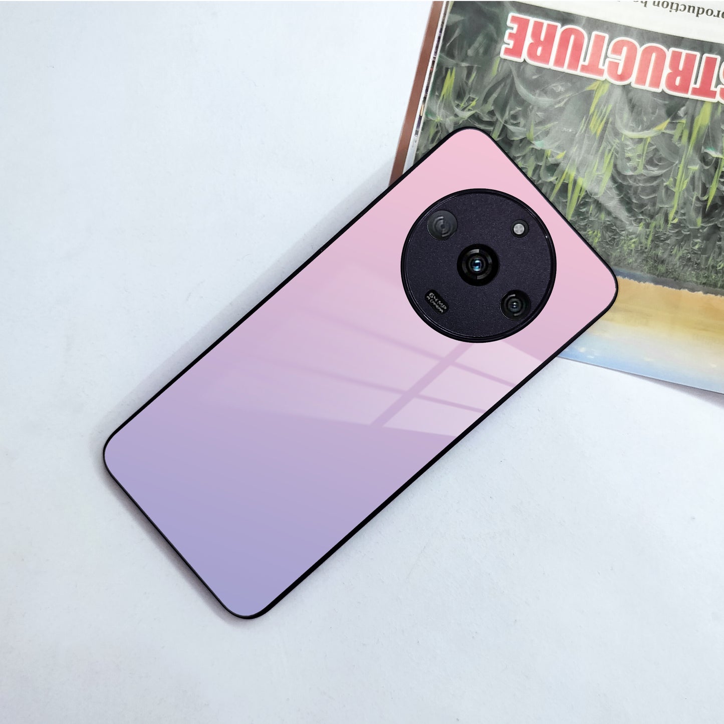 Pink Gradient Glass Case Cover For Realme/Narzo ShopOnCliQ