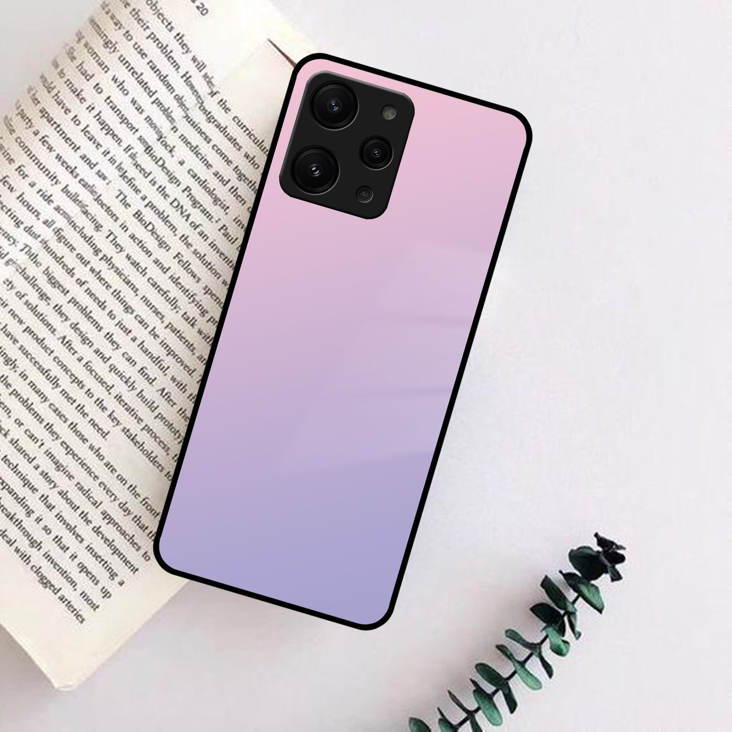 Pink Gradient Glass Case Cover For Redmi/Xiaomi ShopOnCliQ