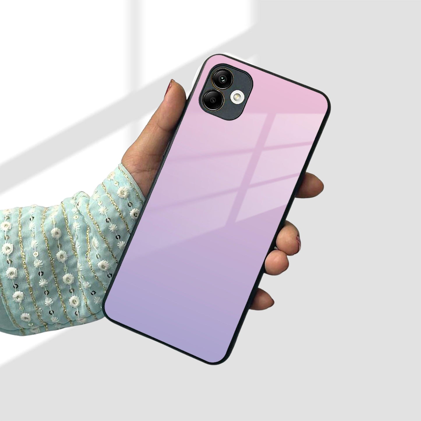 Pink Gradient Glass Case Cover For Samsung