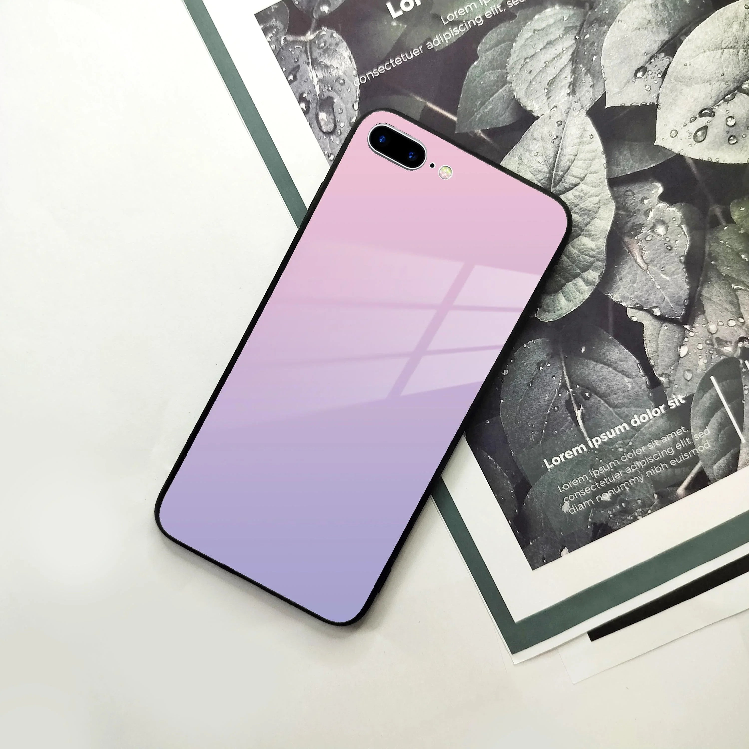 Pink Gradient Glass Case Cover For iPhone - ShopOnCliQ