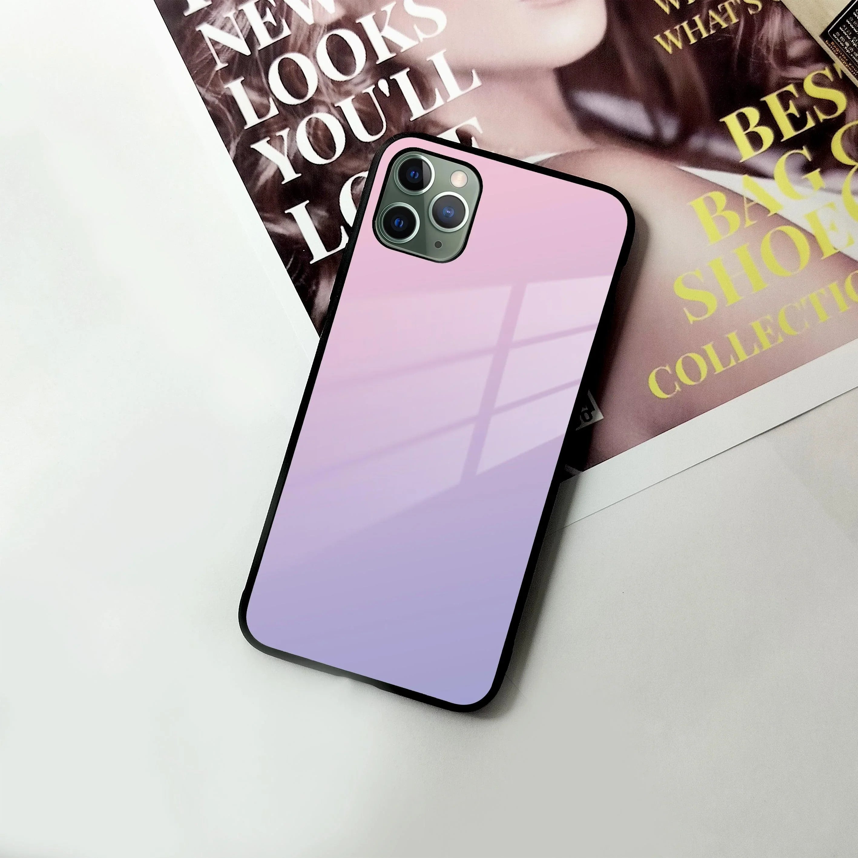 Pink Gradient Glass Case Cover For iPhone - ShopOnCliQ