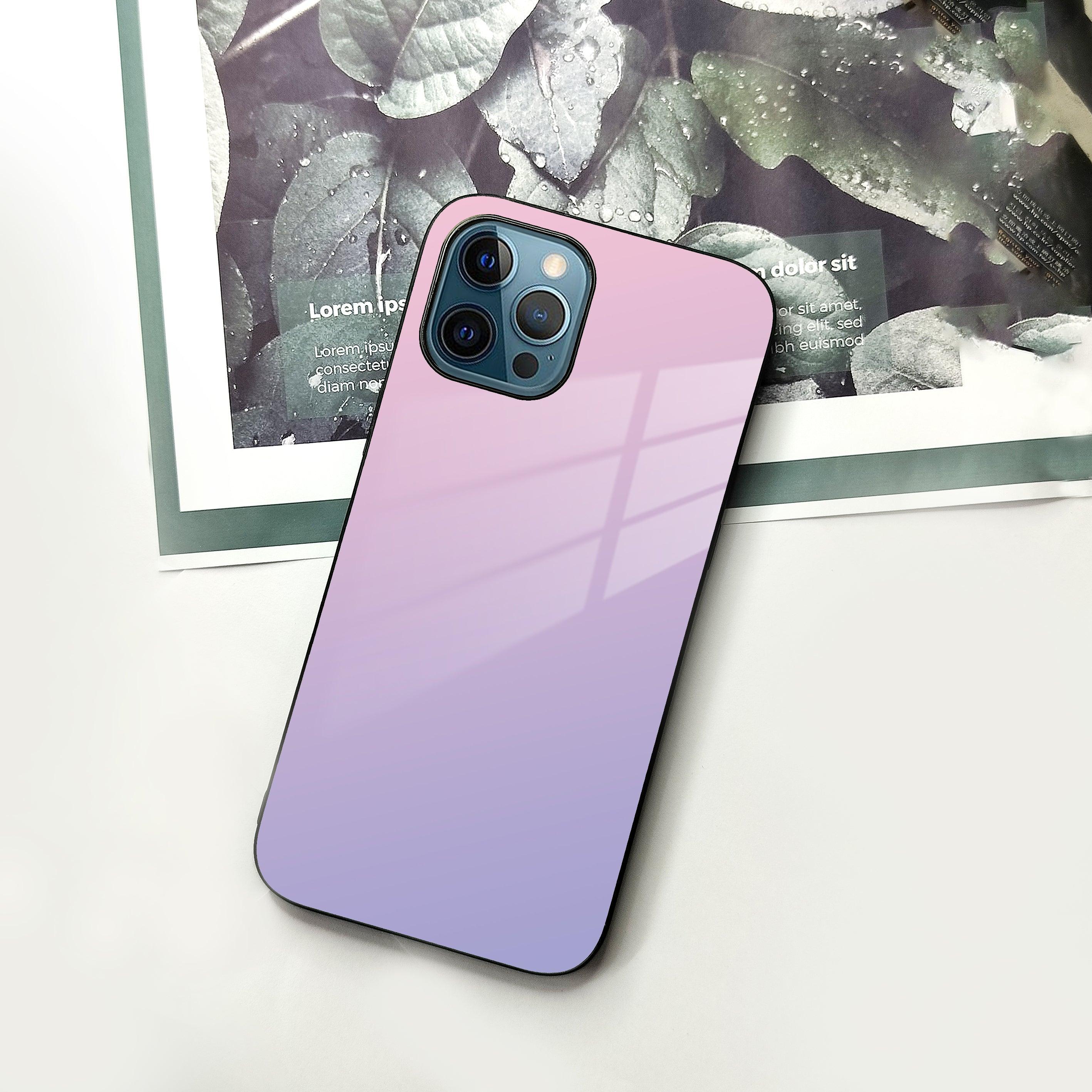 Pink Gradient Glass Case Cover For iPhone - ShopOnCliQ