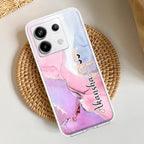Pink Gradient Marble Customize Transparent Silicon Case For Redmi/Xiaomi - ShopOnCliQ