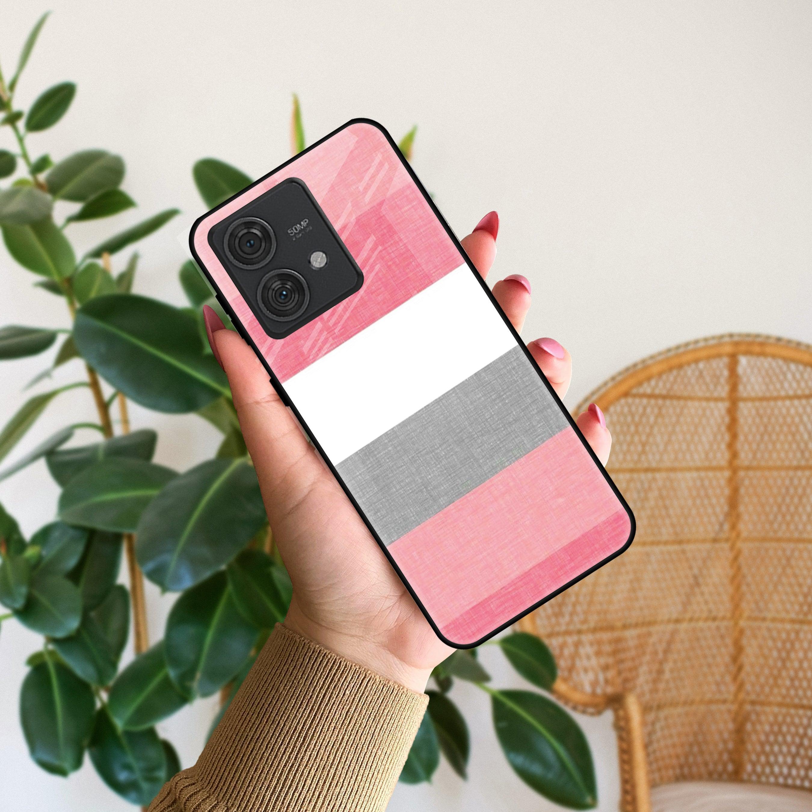 Pink Hues Harmony Glossy Metal Case Cover For Motorola - ShopOnCliQ