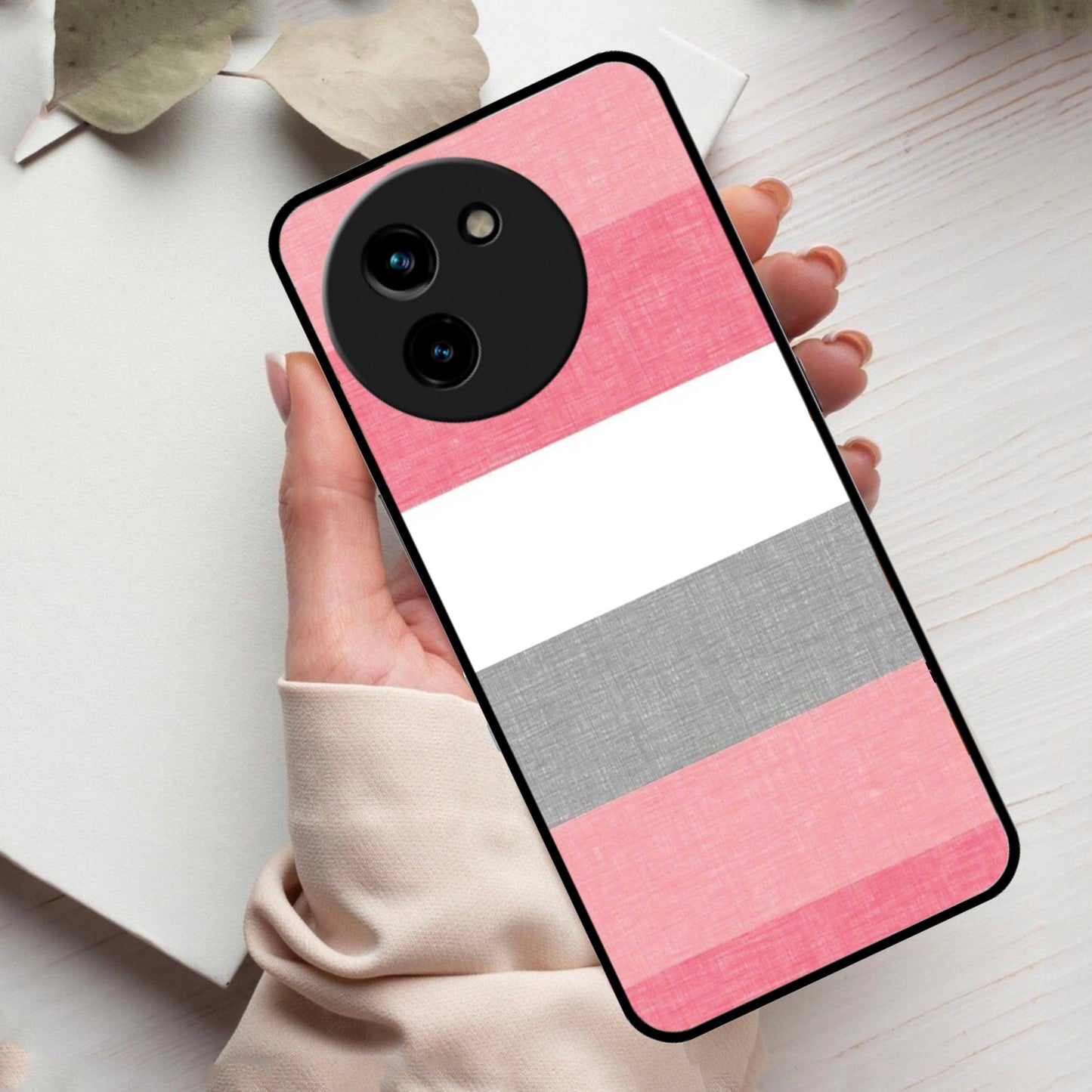 Pink Hues Harmony Glossy Metal Case Cover For Vivo