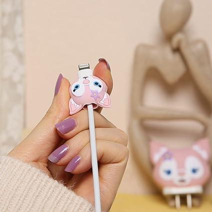 Pink Kitty 3D Cartoon Silicone Charger Cover for iPhone 18W/20W - 360° Full Protection - ShopOnCliQ