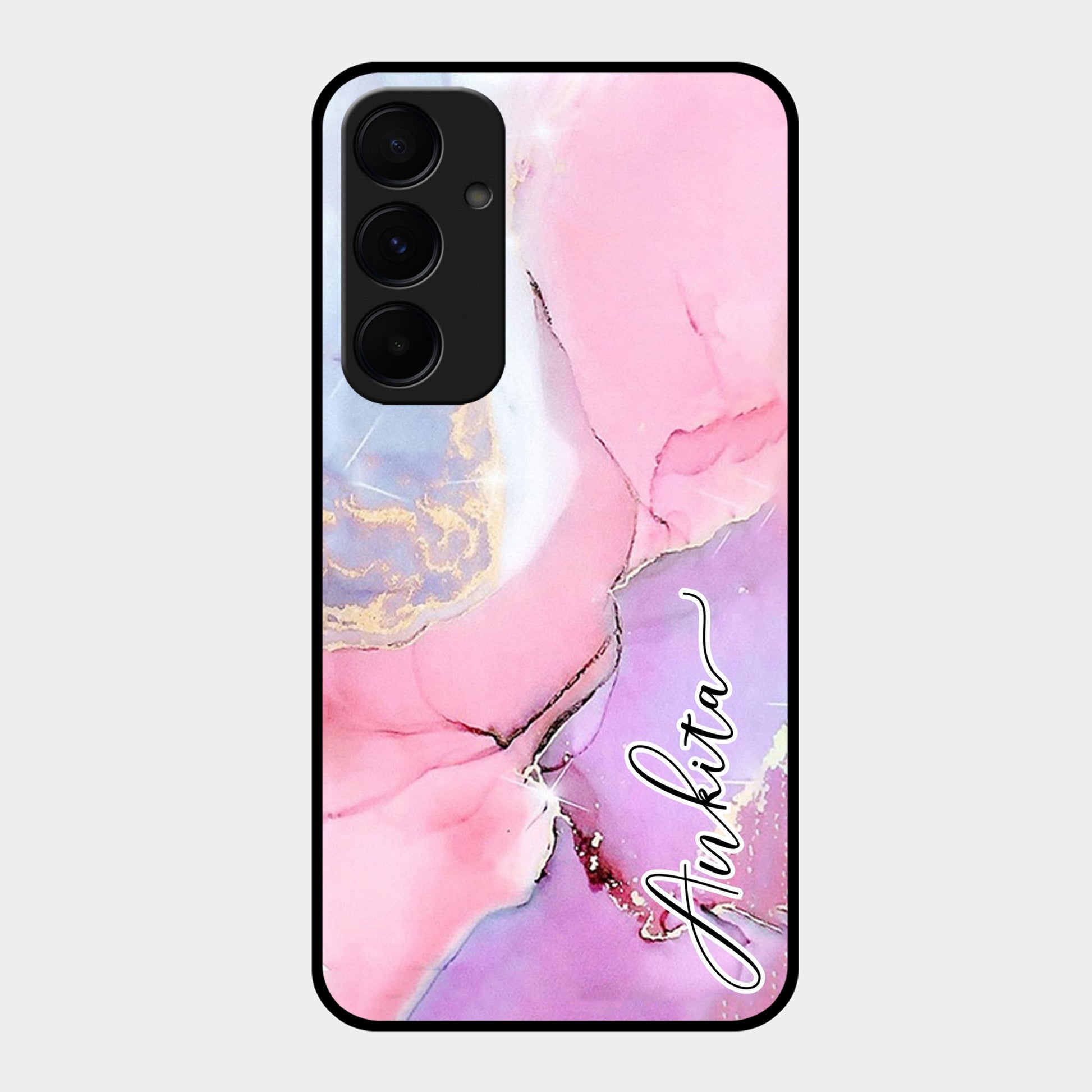 Pink Marble Glossy Metal Case Cover For Google ShopOnCliQ