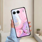 Pink Marble Glossy Metal Case Cover For OnePlus - ShopOnCliQ