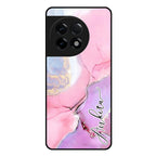 Pink Marble Glossy Metal Case Cover For OnePlus - ShopOnCliQ