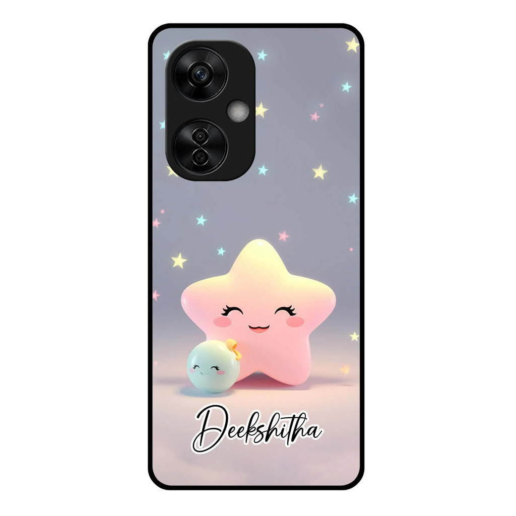 Pink Star Glossy Metal Case Cover For OnePlus - ShopOnCliQ