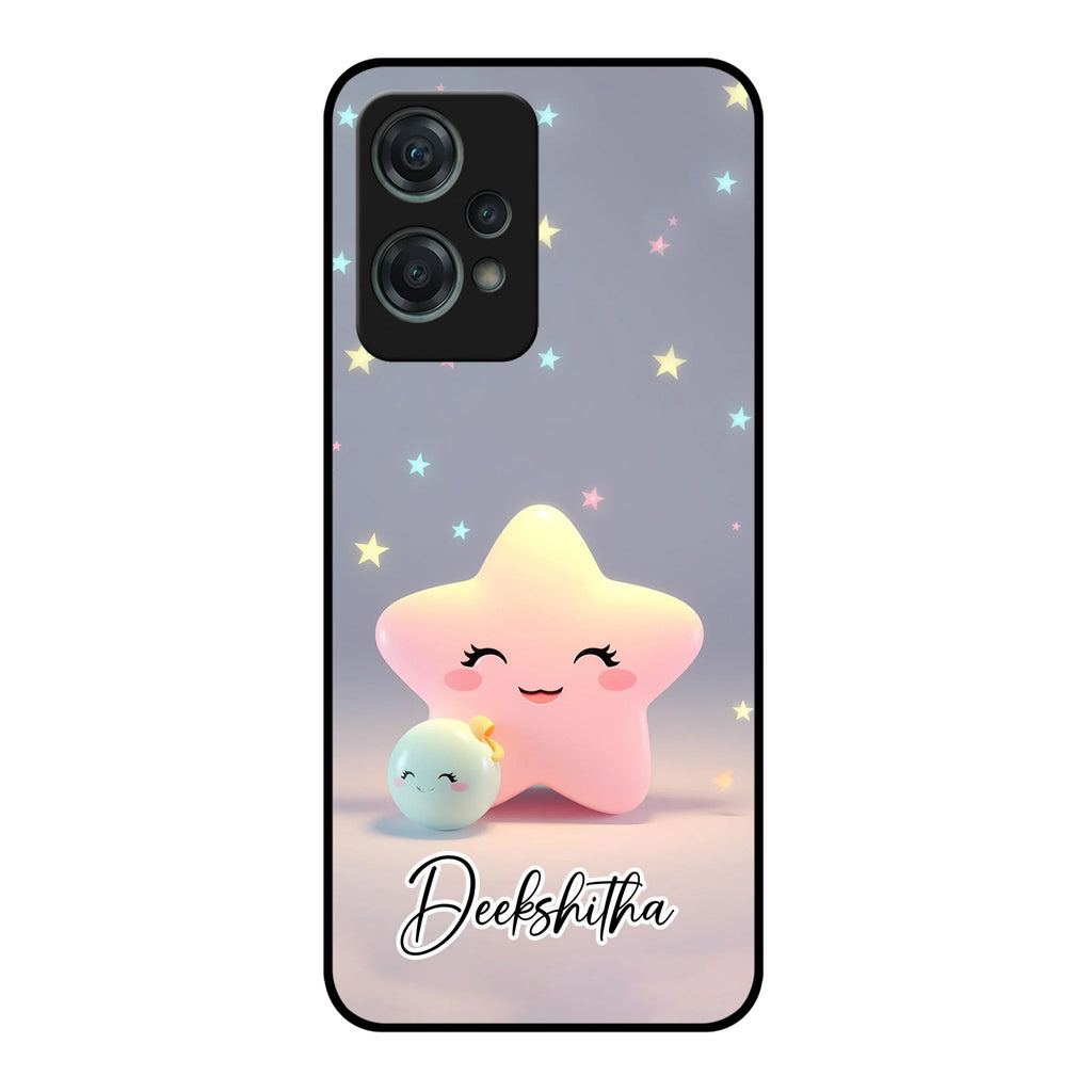 Pink Star Glossy Metal Case Cover For OnePlus - ShopOnCliQ
