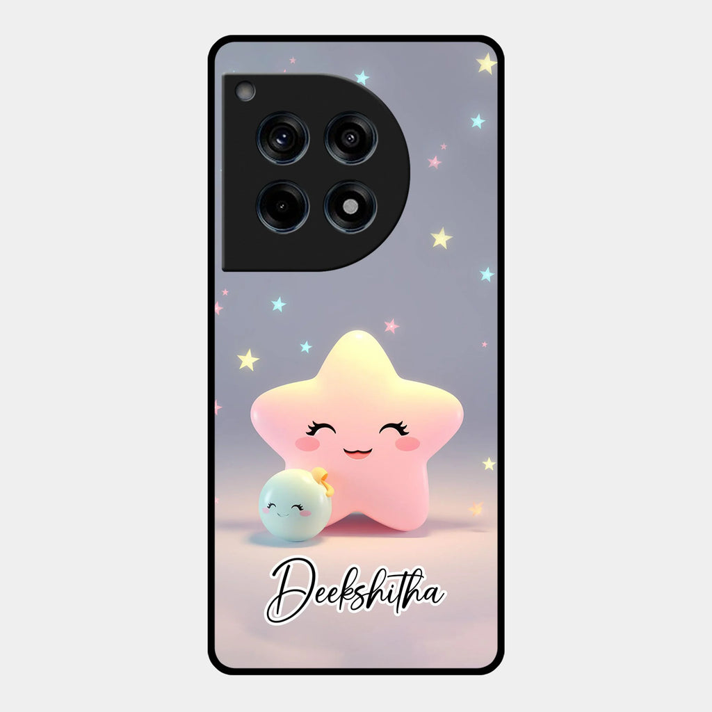 Pink Star Glossy Metal Case Cover For OnePlus - ShopOnCliQ